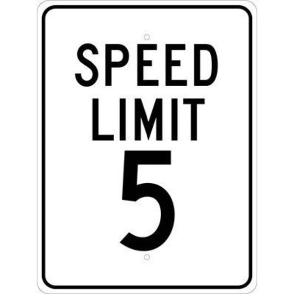 Nmc Speed Limit 5 Sign, TM17J TM17J